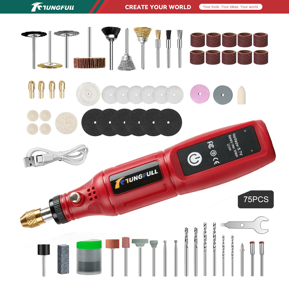 TUNGFULL 3.7V Cordless Rotary  - Power Tools Jobs recension och pris