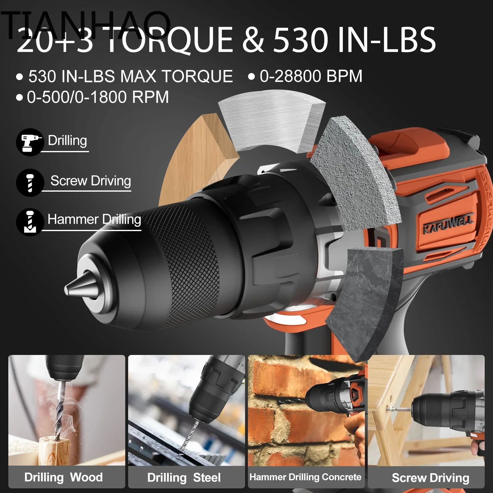 KAFUWELL PA4500 72H 20V Cordle - Combo Power Tools recension och pris